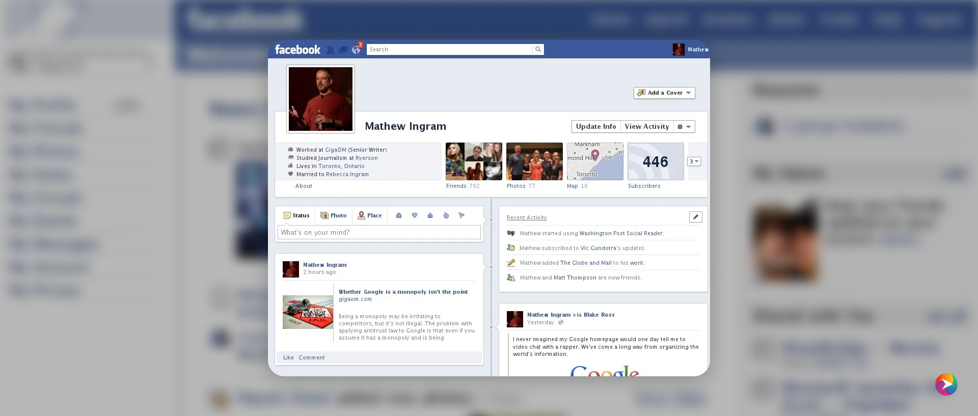 INTRODUCING THE FACEBOOK TIMELINE