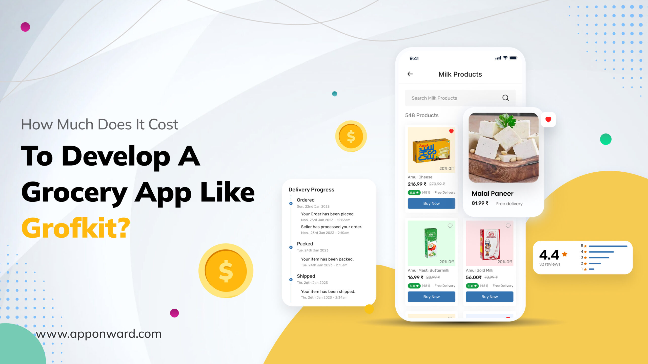 How Much Does It Cost To Develop A Grocery App Like Grofkit?